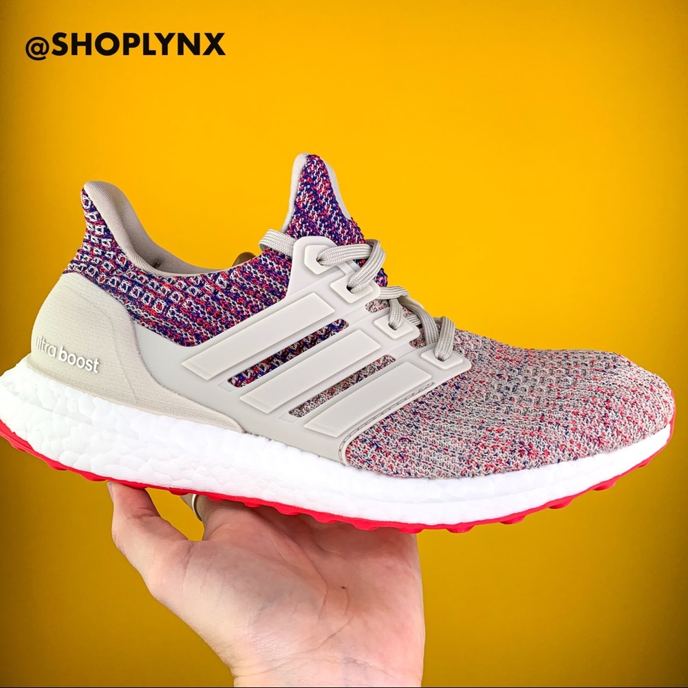 Adidas Ultraboost 4.0 Beige Shock Red - Picture 2 of 8